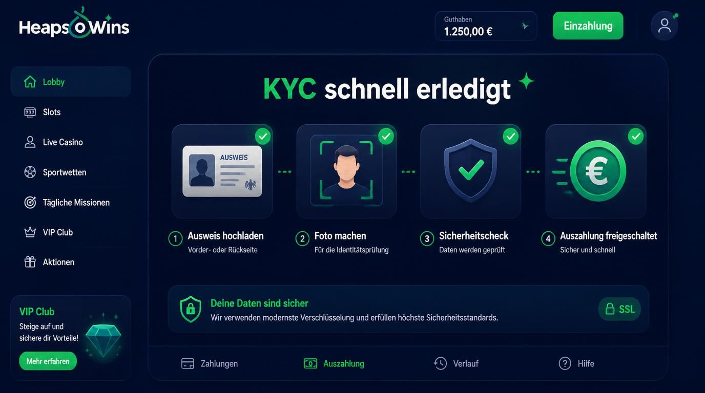 KYC-Prozess mit Dokument und Häkchen.