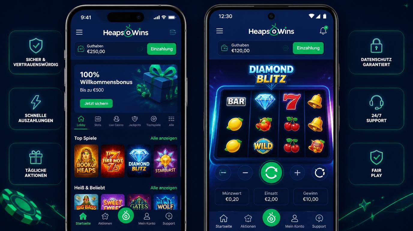 Mobilgeräte mit unterschiedlicher Leistung beim Spielen von Slots.